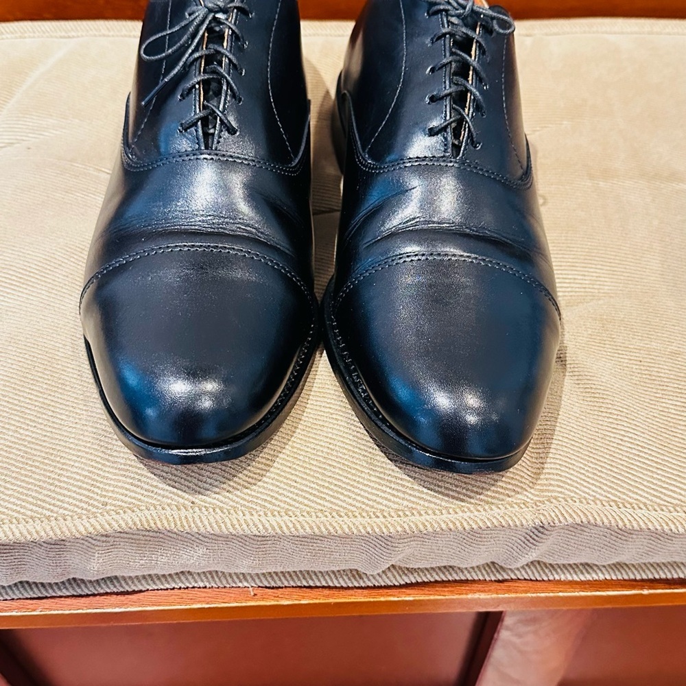 Classic Black Leather Men's Dress Shoes